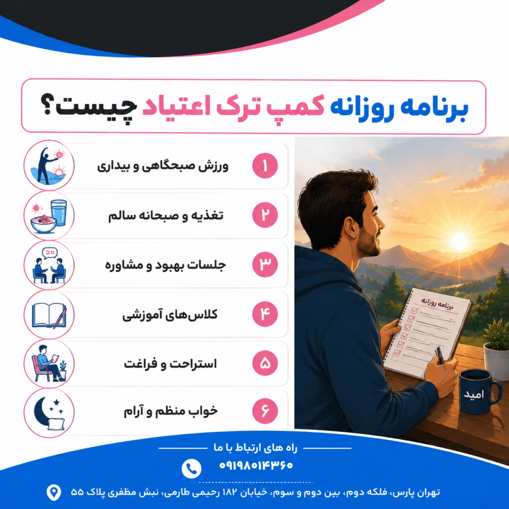 برنامه روزانه کمپ